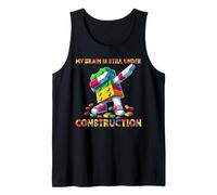 My Brain is Still Under Construction Master Builder Dabbing Tank Top