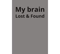 My Brain: Lost and Found: A quirky notebook for misplaced thoughts, ideas, and daydreams.
