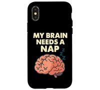 My Brain Needs A Nap Funny Tired Quote Case for iPhone X/XS