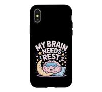 My Brain Needs Rest Burnout Tired Mood Exhausted - Case for iPhone X/XS