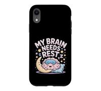 My Brain Needs Rest Burnout Tired Mood Exhausted - Case for iPhone XR