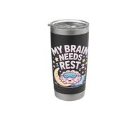 My Brain Needs Rest Burnout Tired Mood Exhausted - Stainless Steel Insulated Tumbler
