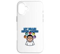 My Brain Never Agrees Overthinking Mind Design Case for iPhone 16 Plus