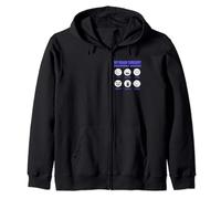 My Brain Surgery Recovery Moods Funny Brain Cancer Aneurysm Zip Hoodie