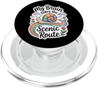 My Brain Takes The Scenic Route Funny Neurodivergent PopSockets PopGrip for MagSafe