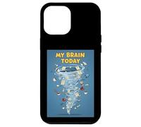 My Brain Today Chaos Tornado Mind To-Do List Humor Funny Art Case for iPhone 12 Pro Max