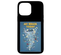 My Brain Today Chaos Tornado Mind To-Do List Humor Funny Art Case for iPhone 13 Pro Max