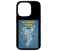 My Brain Today Chaos Tornado Mind To-Do List Humor Funny Art Case for iPhone 14 Pro