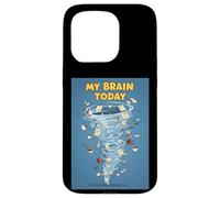 My Brain Today Chaos Tornado Mind To-Do List Humor Funny Art Case for iPhone 15 Pro