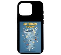 My Brain Today Chaos Tornado Mind To-Do List Humor Funny Art Case for iPhone 16 Pro