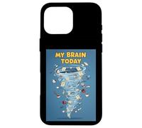 My Brain Today Chaos Tornado Mind To-Do List Humor Funny Art Case for iPhone 16 Pro Max