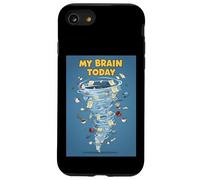 My Brain Today Chaos Tornado Mind To-Do List Humor Funny Art Case for iPhone SE (2020) / 7/8