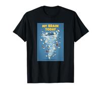 My Brain Today Chaos Tornado Mind to-Do List Humor Funny Art T-Shirt