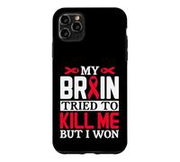 MY BRAIN TRIED TO KILL ME BUT I WON Ribbon Design Case for iPhone 11 Pro Max