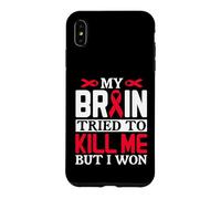 MY BRAIN TRIED TO KILL ME BUT I WON Ribbon Design Case for iPhone XS Max