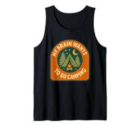 My Brain Wants to Go Camping Retro Outdoors Nature Lover Tank Top