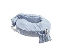 My Brest Friend Inflatable Travel Nursing Pillow for Breastfeeding, Bottlefeeding & Posture Support with Slipcover, Horizon