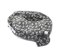My Brest Friend - Original Nursing Pillow - Ergonomic, Pocket & Double Straps - Grey Flowing Fans