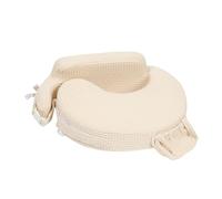 My Brest Friend Super Deluxe Nursing Pillow - 100% Woven Cotton Waffle Knit | Upgraded Ergonomic Breastfeeding Pillow for Ultimate Support for Mom & Baby-Enhanced Backrest w/Handy Side Pocket, Oatmeal