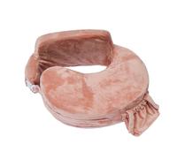 My Brest Friend Super Deluxe Nursing Pillow - Improved and ergonomic comfort for ultimate support for mom and baby - Adjustable and with practical side pocket, powder pink