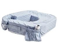 My Brest Friend Twin Nursing Pillow - Enhanced Comfort with Slipcover - Ergonomic Breastfeeding Pillow for Ultimate Support - Adjustable Nursing Pillow with Handy Side Pocket, Horizon