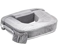 My Brest Friend - Twin Nursing Pillow - Ergonomic, Adjustable Strap & Side Pocket - Dark Grey