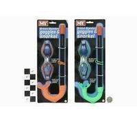 My British Standard Water Goggles & Snorkel Outdoor Set Green