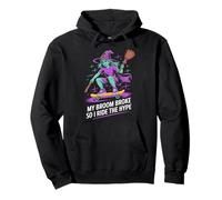 My Broom Broke So I Ride the Hype Halloween Pullover Hoodie