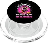 My Broom Broke So Now I Ride My Flamingo Halloween Witch PopSockets PopGrip for MagSafe