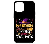 My Broom Broke So Now I Teach Music Halloween Music Teacher Case for iPhone 12/12 Pro