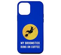My Broomstick Runs On Coffee Flying Witch Caffeine Lover Case for iPhone 12 mini