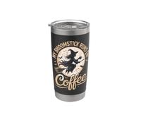 My Broomstick Runs On Coffee Stainless Steel Insulated Tumbler
