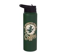 My Broomstick Runs On Coffee Stainless Steel Insulated Water Bottle