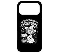 My Broomstick runs on Espresso Shots Funny Witch Halloween Case for iPhone 17 Pro Max