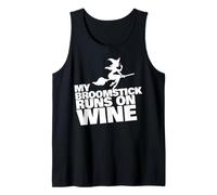 My Broomstick Runs on Wine Tank Top