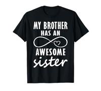 My Brother has Awesome Sister Funny Matching Costume Sister T-Shirt