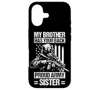 MY BROTHER HAS YOUR BACK Proud Military Sister Case for iPhone 17