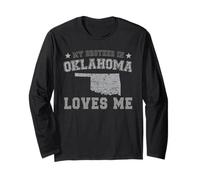 My Brother in Oklahoma Loves Me America Vintage State Long Sleeve T-Shirt