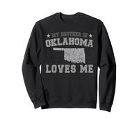 My Brother In Oklahoma Loves Me America Vintage State Sweatshirt