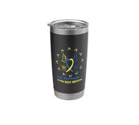 My Brother is Down Right Awesome World Down Syndrome Stainless Steel Insulated Tumbler