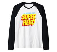 My Brother Is My Superhero Men's Brother Super Hero Raglan Baseball Tee