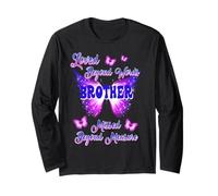 My Brother My Angel in Heaven Love Miss You Family Memories Long Sleeve T-Shirt