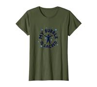 My Bubble is Sacred Not Friendly Do Not Touch Introvert T-Shirt, Women, Olive Green, Large