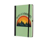 'My Bucket List Adventures' A5 Sized Lined Paper Scrapbook - Travel Writing & Holidays, Bucket List Idea for Family and Friends (note-kf23-bucketad)