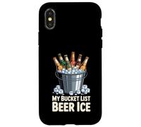 My Bucket List Beer Ice Drinker Routine Party Bar - Case for iPhone X/XS