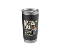 My Bucket List Beer Ice Drinker Routine Party Bar - Stainless Steel Insulated Tumbler