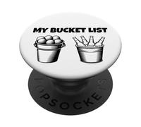My Bucket List Funny Golfing and Beer for Dad PopSockets Adhesive PopGrip