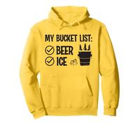 My Bucket List: Ice and Beer Funny Drinking Pullover Hoodie