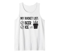 My Bucket List: Ice and Beer Funny Drinking Tank Top