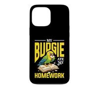 My Budgie Ate My Homework Funny Budgie Design Case for iPhone 13 Pro Max